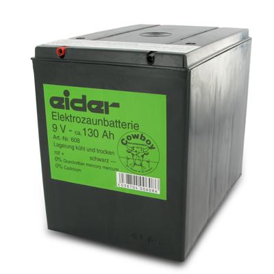 Batterij EG super 9V / 130Ah (H16 x L19 x B13 cm)