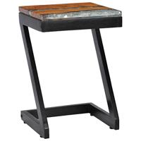 VidaXL Salontafel 30x30x50 cm massief teakhout en polyresin - thumbnail