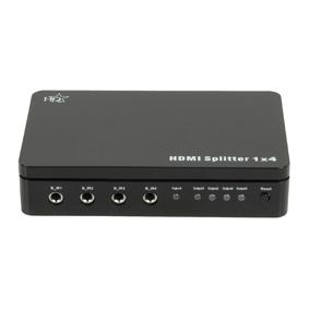 4-poorts HDMI 1.4 splitter met 3D-ondersteuning 4-poorts HDMI 1.4 splitter met 3D-ondersteuning