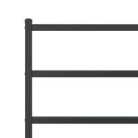 Bedframe met hoofd- en voeteneindemetaal zwart 90x190 cm - thumbnail