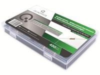 Quadrios 201711P003 201711P003 Koolfilmweerstand assortiment Axiaal bedraad 0.5 W 5 % 400 stuk(s) - thumbnail