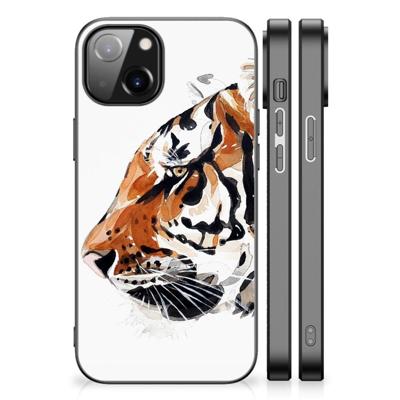 Kleurrijke Telefoonhoesje Apple iPhone 13 | iPhone 14 Watercolor Tiger