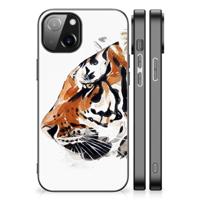 Kleurrijke Telefoonhoesje Apple iPhone 13 | iPhone 14 Watercolor Tiger - thumbnail