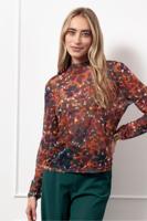 Francie mesh flower top - multi color - 13184 - thumbnail