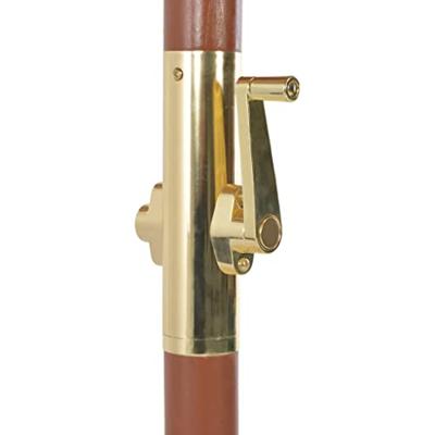 VidaXL Parasol met houten paal 300 cm taupe