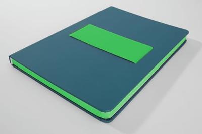 Sigel LS204 Notitieboek Linescape Hardcover DIN A5 Geruit Middelblauw, Neon-groen Aantal paginas: 88 Sigel LS204 Notitieboek Linescape Hardcover DIN A5 Geruit Middelblauw, Neon-groen Aantal paginas: 88