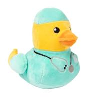 Fuzzyard duck ducktor pluche - thumbnail