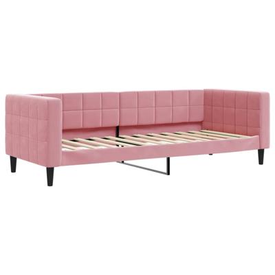Slaapbank 80x200 cm fluweel roze