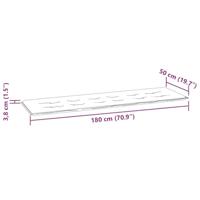 Tuinbankkussen 180x50x3 cm oxford stof marineblauw - thumbnail