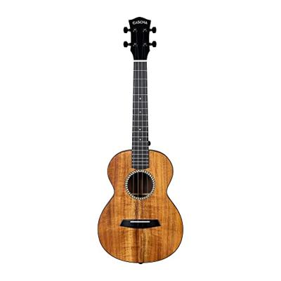 Cascha HH 2349 solid top acacia tenor ukelele set - thumbnail