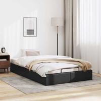 Bedframe zonder matras 120x190 cm kunstleer zwart - thumbnail