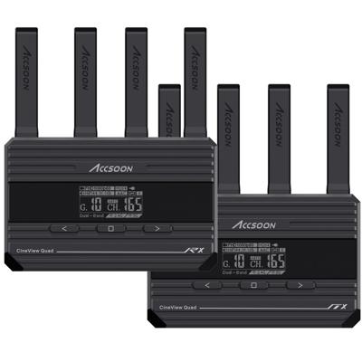 Accsoon - CineView Quad - Zender/Ontvanger Systeem - SDI&HDMI Dual-Band (2.4GHz & 5GHz) - bereik van 150m - bijna nul latentie (60ms)