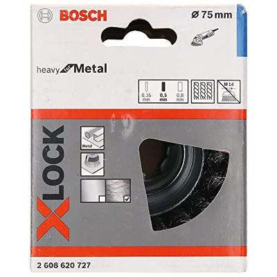 Bosch Accessories Potborstel X-Lock Heavy for Metal, 75 mm, 0,5 mm, gevlochten staaldraad Bosch Power Tools 2608620727 1 stuk(s) - thumbnail