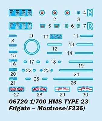 Trumpeter 1/700 HMS Type 23 Frigate - Montrose (F236)