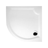 Douchebak Gegoten Marmer Sapho Viva 90x90x4 cm Kwartrond Wit - thumbnail