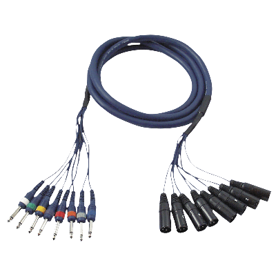 DAP FL62 - 8 XLR/M 3P to 8 Jack mono