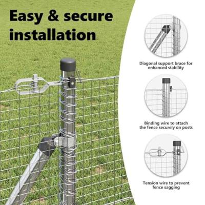VidaXL Afrasteringspaal zilver 50 x 0,4 m (19 x 19 mm gaas) staal VidaXL Afrasteringspaal zilver 50 x 0,4 m (19 x 19 mm gaas) staal