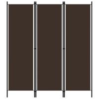 VidaXL Kamerscherm met 3 panelen 150x180 cm bruin - thumbnail