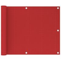 Balkonscherm 75x300 cm HDPE rood - thumbnail