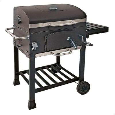 Houtskoolbarbecue met Deksel en Wielen Aktive 102 x 65 x 104 cm