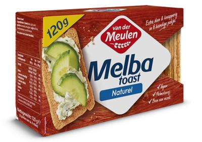 Van der Meulen Melba Toast Naturel 120 g bij Jumbo