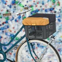 Urban Proof krathoes 40 x 30 cm polyetheen grijs/geel - thumbnail