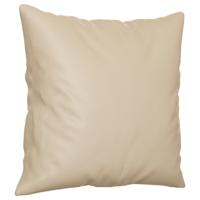 2-delige Loungeset met kussens microvezelstof crèmekleurig - thumbnail