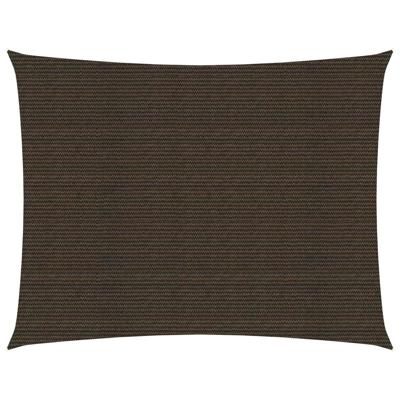 VidaXL Zonnezeil 160 g/m² 5x6 m hdpe bruin