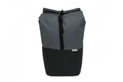 New Looxs Nyborg MIK Dubbele Fietstas 34 Liter Donkergrijs/Zwart - thumbnail
