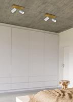 Trio 2-lichts opbouwspotMarley wit op hout - 812400231 - thumbnail