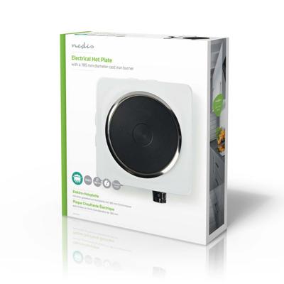 Nedis KAEP150EWT1 Elektrische Kookplaat 1500 W 185 Mm Beveiliging Tegen Oververhitting