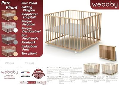 Speeltuin WEBABY 100 x 100 cm Beige - thumbnail