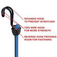 Masterlock Set of 2 bungees 120cm - colour : dark bluedouble reverse hook - 3017EURDAT - thumbnail
