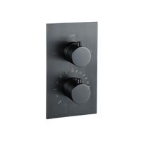 Fortifura Calvi Thermostatische Inbouwkraan - inbouwdeel - Geborsteld Gunmetal PVD SW1159495 - thumbnail