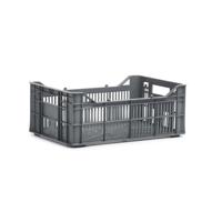 UrbanProof Urban proof fietskrat helsinki kunststof 7l as grijs 30x20x11 cm - thumbnail