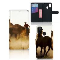 Samsung Galaxy M21 | M30s | Telefoonhoesje | Met pasjeshouder | Design Cowboy - thumbnail