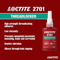 LOCTITE schroefbeveiliging "2701" 2701 50 ml water bottles - thumbnail