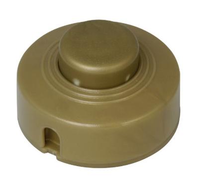 Kopp 191807084 Voetschakelaar Met trekonlasting Goud 1x uit/aan 2 A 1 stuk(s)