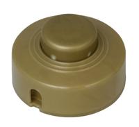 Kopp 191807084 Voetschakelaar Met trekonlasting Goud 1x uit/aan 2 A 1 stuk(s) - thumbnail