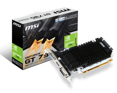 MSI N730K-2GD3HLP - Grafische kaart - GF GT 730 - 2 GB DDR3 - PCIe MSI N730K-2GD3HLP - Grafische kaart - GF GT 730 - 2 GB DDR3 - PCIe
