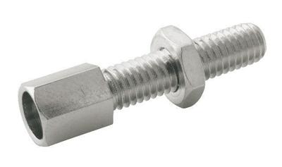 Elvedes Pot stelbout m6 messing (p15)