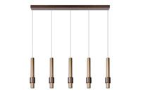 Lucide MARGARY - Hanglamp - LED Dimb. - 5x4,2W 2700K - Koffie - thumbnail