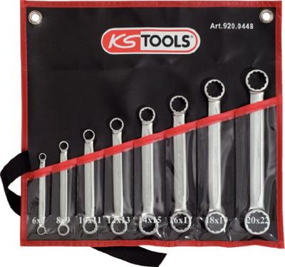 KS Tools 9200448 920.0448 Dubbele ringsleutelset Sleutelbreedte (metrisch) 6 - 22 mm