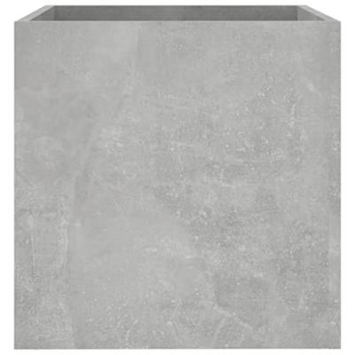 Plantenbak 40x40x40 cm bewerkt hout betongrijs