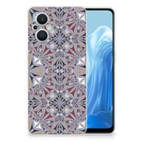 OPPO Reno8 Lite TPU Siliconen Hoesje Flower Tiles - thumbnail