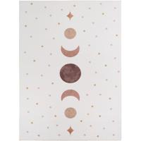 Kindervloerkleed Rechthoek Maanfasen COCO Crème - Zacht Speelkleed voor Babykamer & Kinderkamer - thumbnail