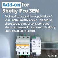 Shelly Shelly Pro 3EM Switch Add-on Elektriciteitsmeter Bluetooth, WiFi - thumbnail