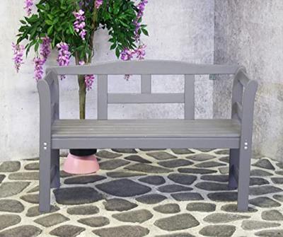 Friese 2-zits houten tuinbank grijs