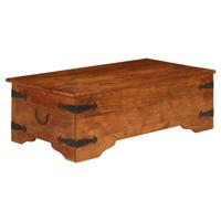 Salontafel 110x55x35 cm massief acaciahout met honingafwerking - thumbnail