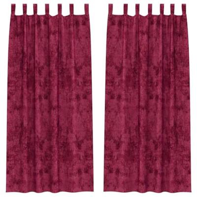 VidaXL Velvet gordijnen 2 pcs wijnrood 245 x 140 cm fluweel